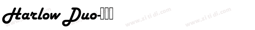 Harlow Duo字体转换